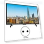 Large Curved Smart 4K HDR HD TV — Television, OutsideWorld