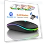 Wireless RGB LED Silent Gaming Mouse — Mouse Pads, Men Women Necklaces Supermarket
