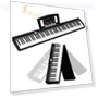 Electronic 88 Key Foldable Touch Keyboard — , Kayomart