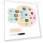Sensory Board with Switch LED Lights — Infant & Early Childhood Playthings, ZY-Animal-N
