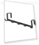 Wide Black Door Hook — , Yamazaki Jitsugyo