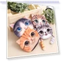 3D Cat Head Plush Coin Purse with Tail — Pillows, AI Supermarket