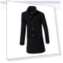 Winter Long Coat with Buttons — Fleece, roses