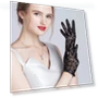 Elegant Lace Touchscreen Leather Gloves — Event-Ready Gloves, Bsell