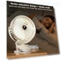 Mini Clip-on Fan with Digital Display — Portable Cooling Solutions, HOMEKA