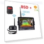 7-inch Digital Wireless Smart Blind Spot Radar AI BSD Alarm DVR Monitor Screen with 1 Rear View Camera — Rearview Safety Systems, Reakosound