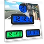 Solar Power Car Clock with LCD Digital Thermometer — Clock, RuJia Home Decor