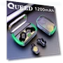 Bluetooth 5.3 Wireless Headset with Smart Digital Cable and High-Capacity External Battery — Gadget Essentials, QUEED