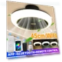 Modern Smart Ceiling Fan with Wi-Fi, Bluetooth, and Light — Ceiling Fan Wall Controls, Ideal World
