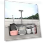 Double Waterfall Kitchen Sink — Single Basin Sinks, FVVJVV