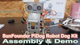 SunFounder PiDog Robot Dog Kit Assembly and Demonstration