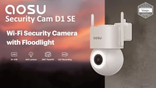 AOSU Security Cam D1 SE - Caméra de surveillance extérieure - App AOSU - Unboxing