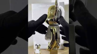 Bearbrick Medicom Toy Plus Set Gold Chrome 400% 100% #bearbrick #medicomtoy #gold #unboxing #figure