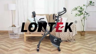 LONTEK SJ102 Vélo d'appartement Pliable, 8 Niveaux de résistance(le montage)