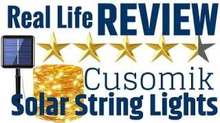 Solar Powered Fairy Light Real Life Review