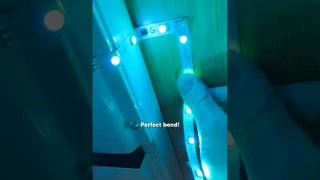 How to bend a RGB strip around a corner 💡⤴️ READ PINNED COMMENT