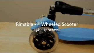 Rimable Foldable Maxi Kick Scooter with LED Light up Wheels Review