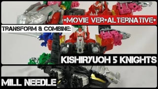 TRANSFORM & COMBINE MILL NEEDLE / KISHIRYUOH 5 KNIGHT DX RYUSOULGER BANDAI (NOT PR DINO FURY)