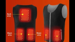 электрический самонагревающийся жилет с зарядкой через USB  self-heating vest with USB charging