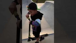 Skatepark on my scooter