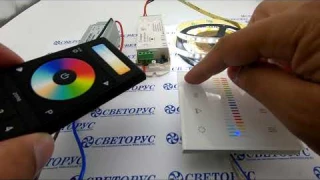 Сенсорная панель SR2830s  умный дом. Видео обзор подключение и управления светодиодной лентой