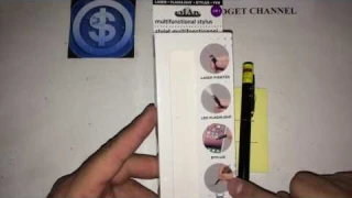 Multifunctional Stylus 4 in 1*Laser*Flashlight*Stylus*Pen Review (Dollar Tree Item)