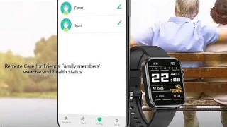 SACOSDING ECG+PPG Heart Rate Body Temperature Fitness Tracker Sport Watch Smart Watch