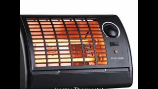 DONYER POWER Electric Radiant Heater,Quartz Tube Heater,Thermostat Control,1500W