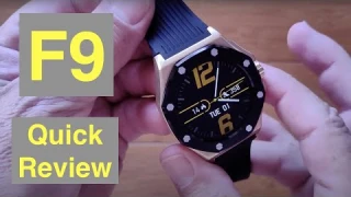 Bakeey F9 Specialty Designed Luxury Business IP67 Waterproof Health Smartwatch: Quick Overview