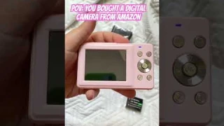 POV: you bought a digital camera from amazon #youtuber #youtube #influencer #amazon #unboxing