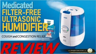 Medicated Filter Free Ultrasonic Humidifier CoolRelief Cool Mist by VICKS REVIEW