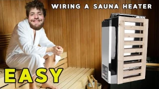 How to wire a 110v sauna heater
