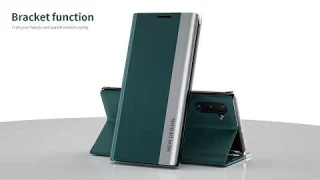 Flip Cover Magnet PU Leather With Stand Mode