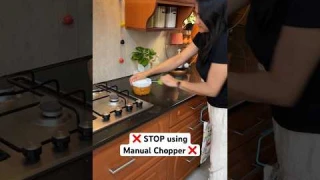 🚫STOP using manual chopper😱 #shorts #youtubeshorts #chopper  #kitchengadgets #kitchen #amazon