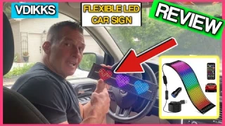 VDIKKS Flexible LED Matrix Panel USB 5V LED Car Sign  Panel Pixel Bluetooth Smart APP Control