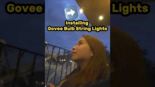Instaling Govee String Bulb Lights in our balcony #govee #Vlog #dayinthelife #cinematic #sony