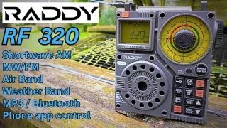 Raddy RF320. A "Life style"  Shortwave Radio. Features I ve never seen before.