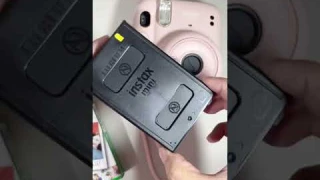 loading instax film on my mini 11 📸🎞️ #fujifilm #instaxmini11 #polaroid #instantcamera