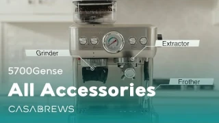 5700Gense Espresso Machine | Introduce accessories attachments to you| Casabrews