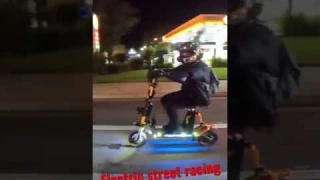 Ebike vs E-Scooter STREET RACE  0-60mph