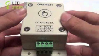 LED TOUCH DIMMER For Single Color LED Light Strip