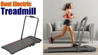2 in 1 Folding Electric Treadmill | Gym Walking Jogging Machine | Best Automatic Walking Pad
