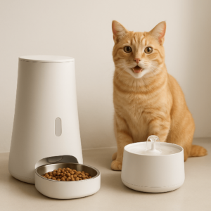 Smart Automatic Feeder and Water Fountain for Pets: Ensuring Timely Meals and Fresh Water